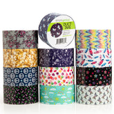 12pk Patterned & Colored Duct Tape By Simply Genius