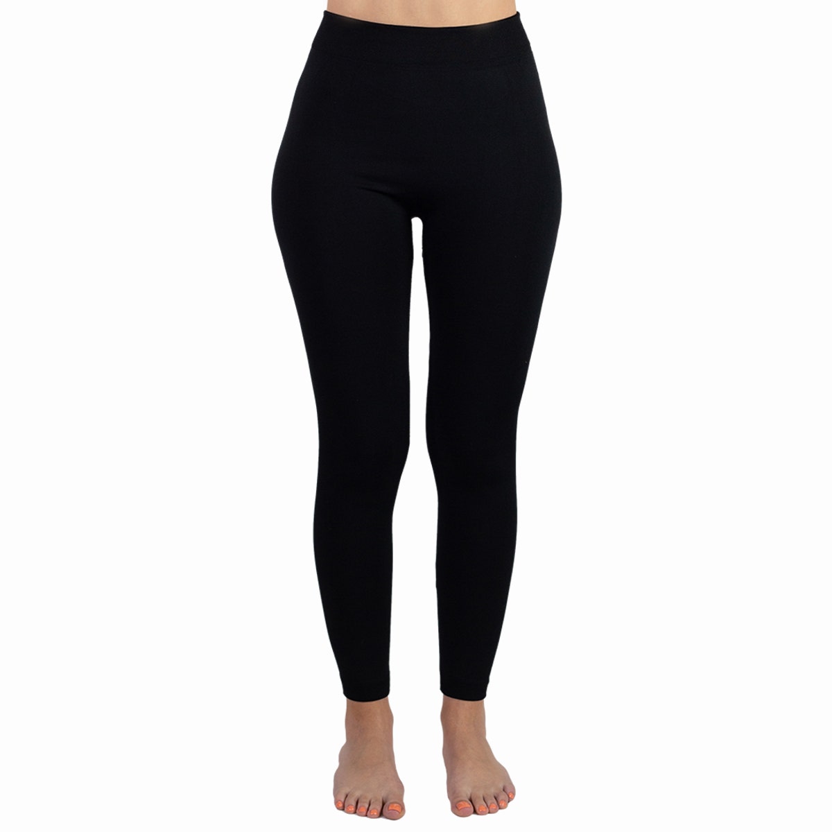 3pk TruFit Women's Fleece-Lined High-Waist Full-Length Leggings