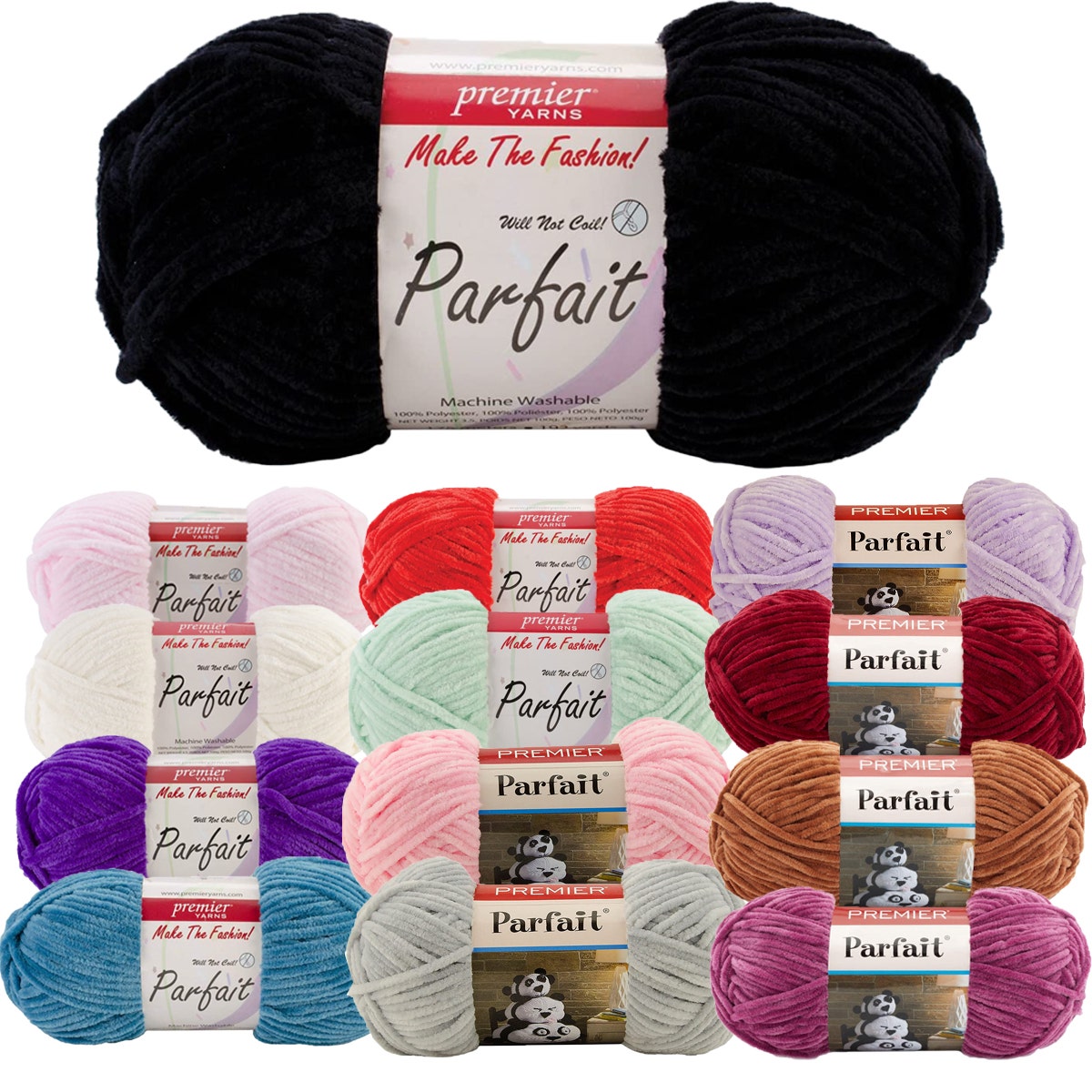 Premier Parfait 100% Polyester Bulky #5 Chenille Yarn