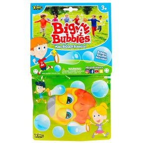 2pk Big-A-Bubbles with Solution - Wear on Hand, Easy to Use!