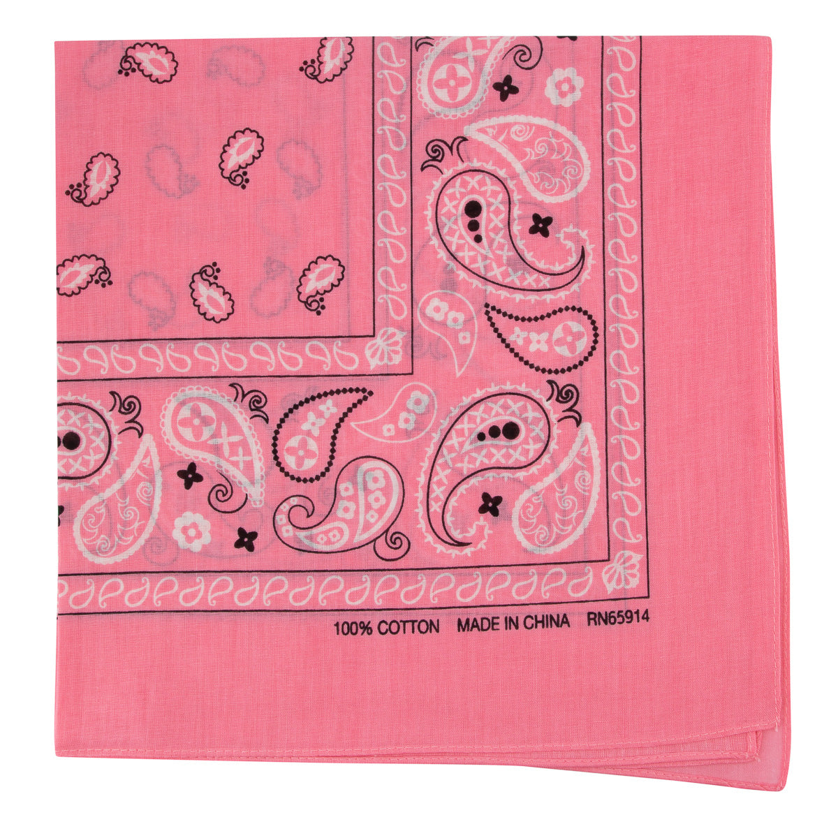 22” Classic Style 100% Cotton Bandana – Versatile Headwear
