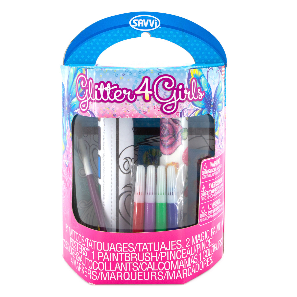 Savvi Kids Activity Kit – Markers, Tattoos, Stickers & More