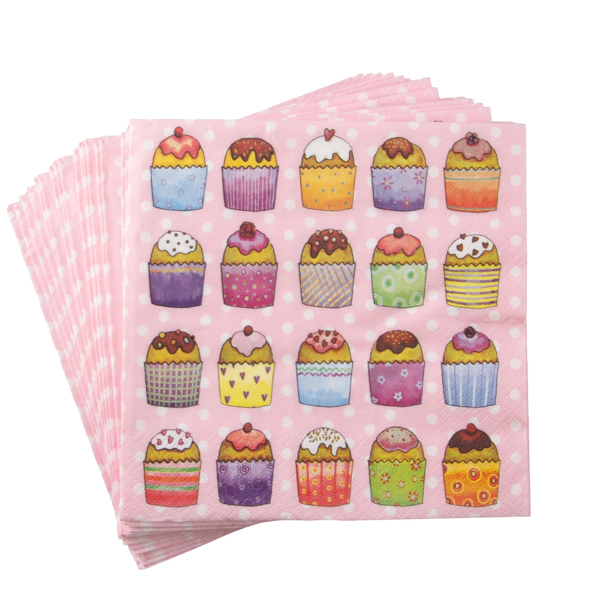 20pk Ti-Flair Cupcake Napkins – For Birthday Parties & Fun