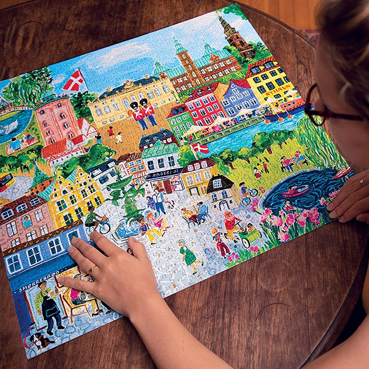 eeBoo 1000pc Square Jigsaw Puzzle – Artist-Designed, Eco-Friendly