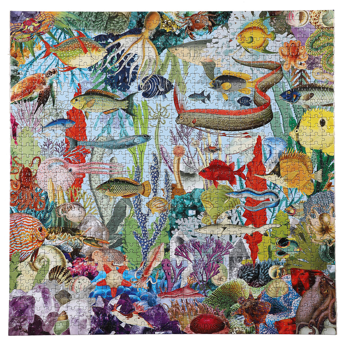 eeBoo 1000pc Square Jigsaw Puzzle – Artist-Designed, Eco-Friendly