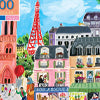 eeBoo 1000pc Square Jigsaw Puzzle – Artist-Designed, Eco-Friendly