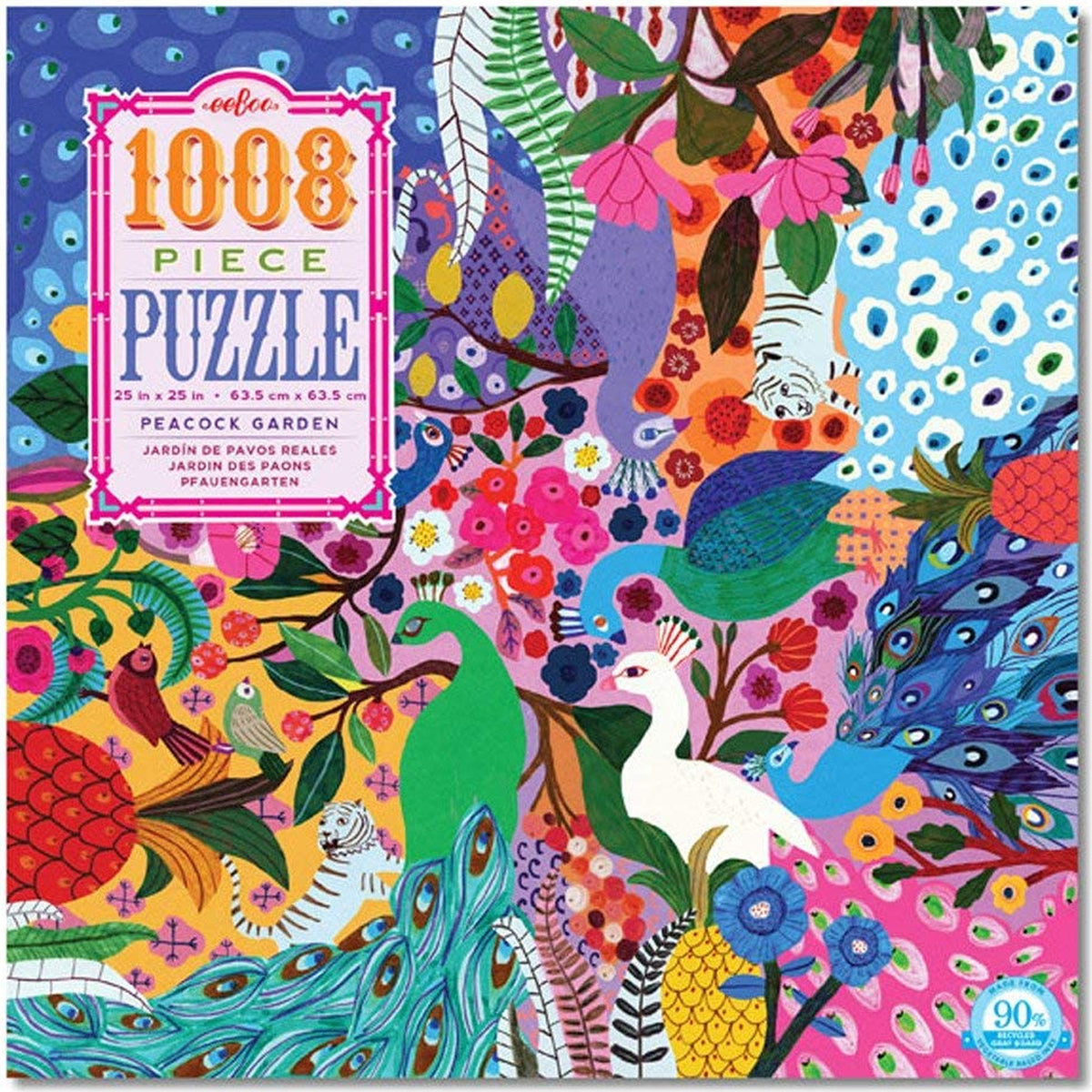 eeBoo 1000pc Square Jigsaw Puzzle – Artist-Designed, Eco-Friendly