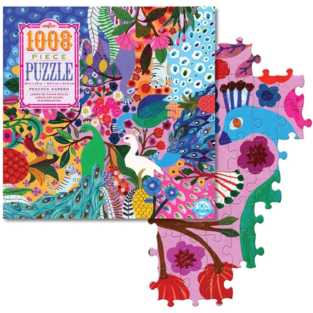 eeBoo 1000pc Square Jigsaw Puzzle – Artist-Designed, Eco-Friendly