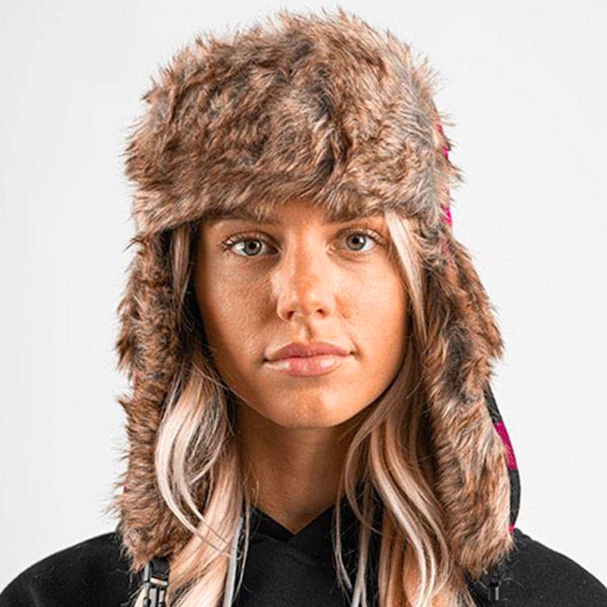 SA Winter Ushanka Faux Fur Trapper Pilot Hat – Ear Flaps Adjust