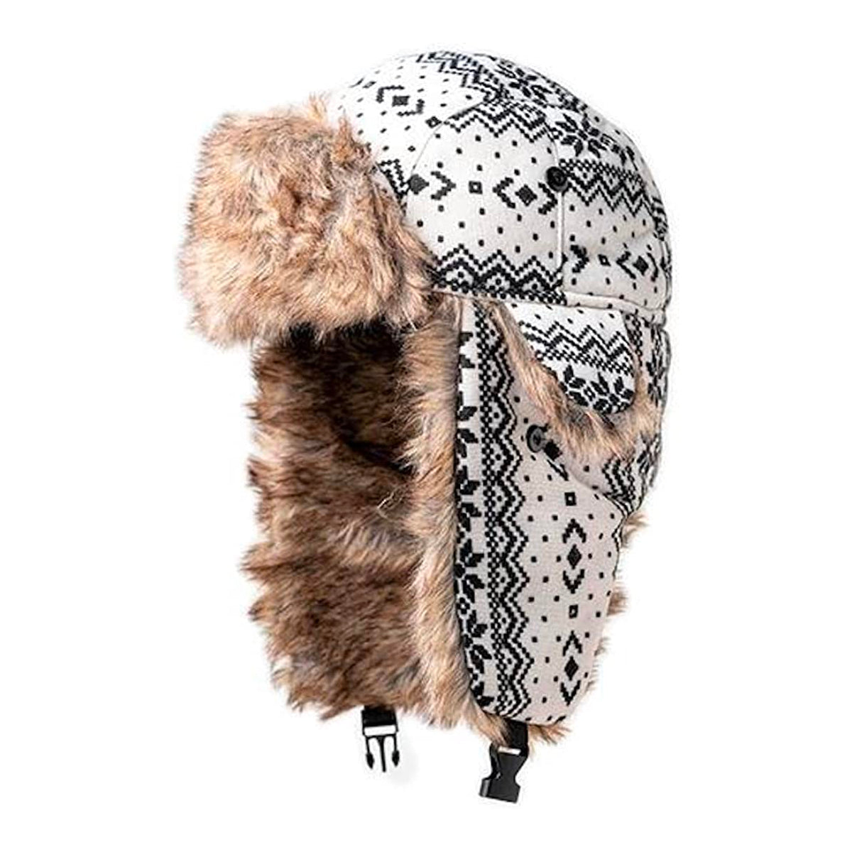 SA Winter Ushanka Faux Fur Trapper Pilot Hat – Ear Flaps Adjust