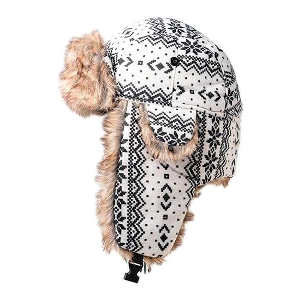 SA Winter Ushanka Faux Fur Trapper Pilot Hat – Ear Flaps Adjust