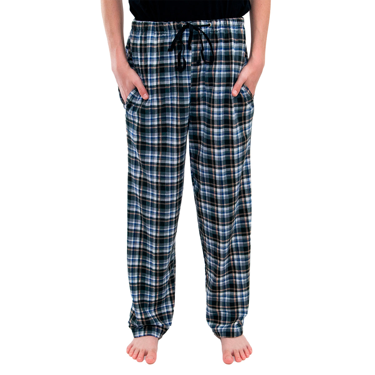 Tru Fit Men's Cotton Knit Lounge Pajama Pants – Fly & Pockets