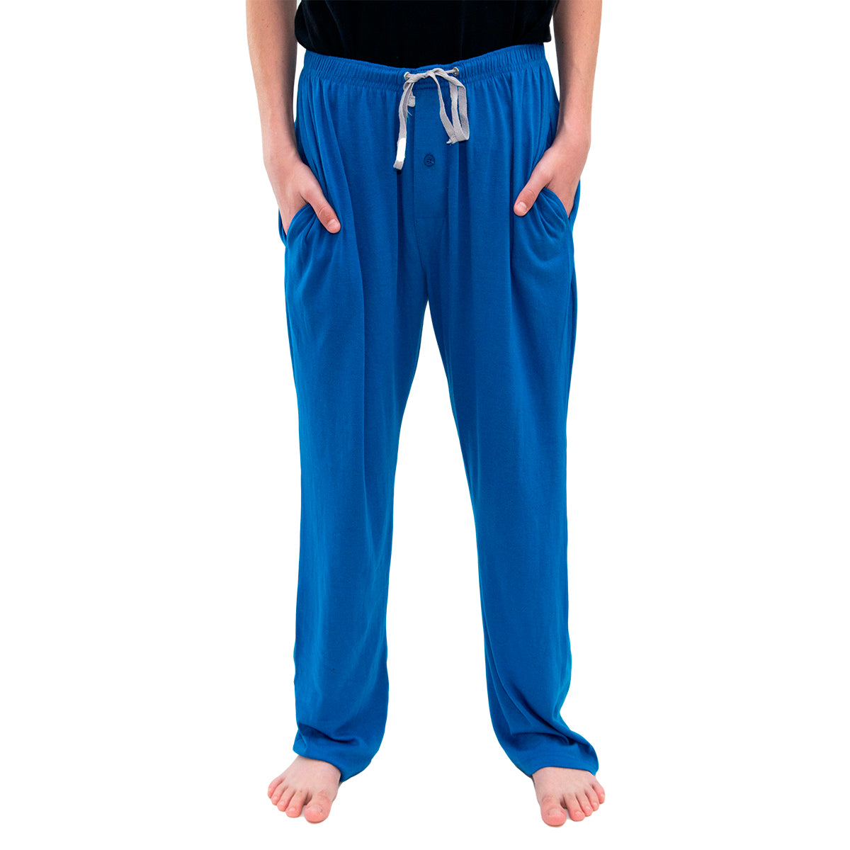 Tru Fit Men's Cotton Knit Lounge Pajama Pants – Fly & Pockets