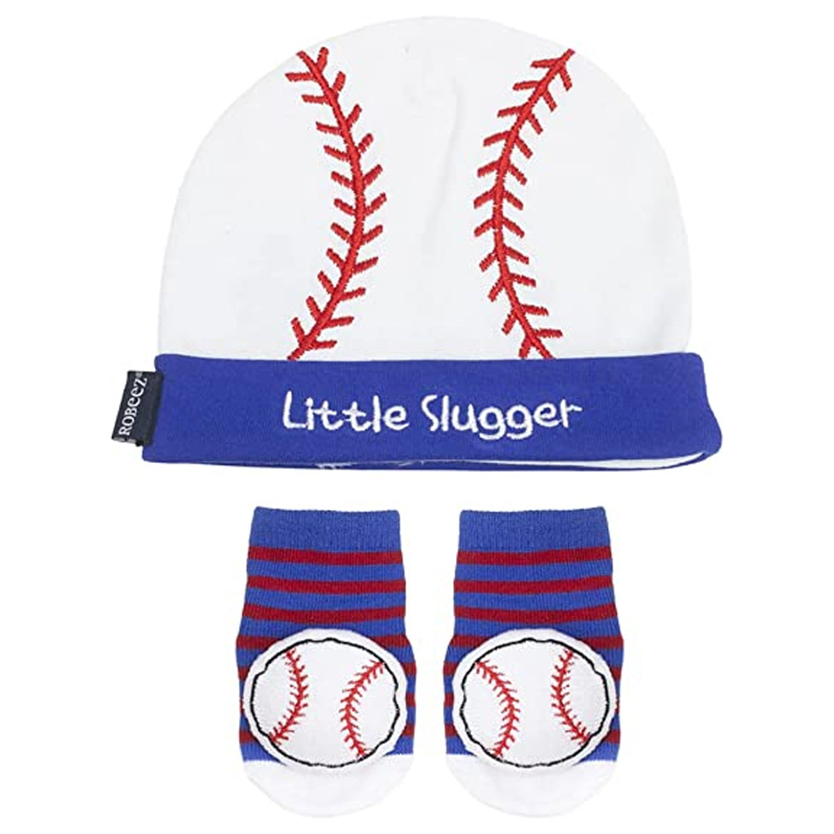 2pc Robeez Baby Boy Accessories Set – Hat, Socks, 0-12M