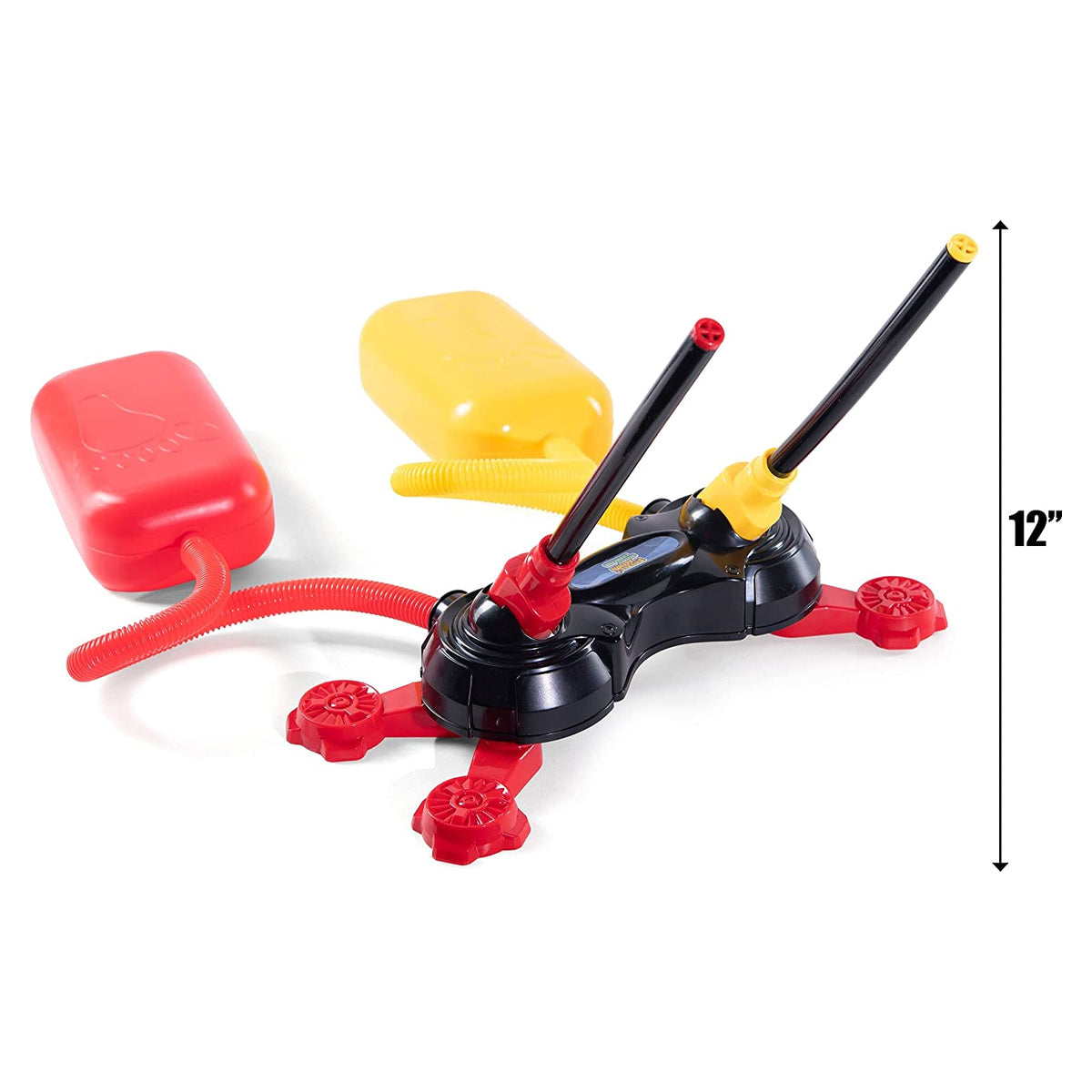 Prextex Double Foam Rocket Launcher – Air Pump Shoots Up To 100Ft