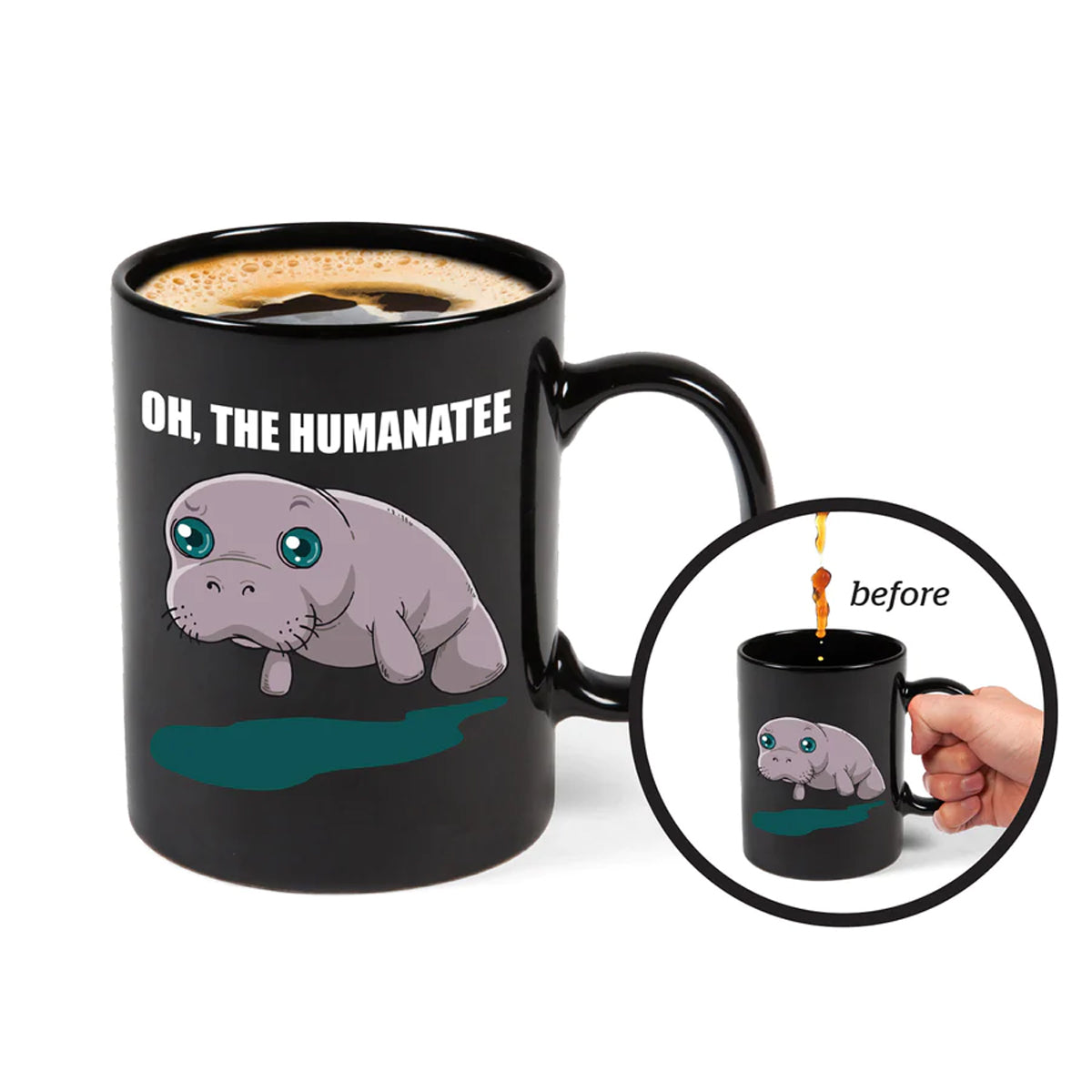 BigMouth 16oz Ceramic Mystery Mug – Funny Puns Magically Appear!