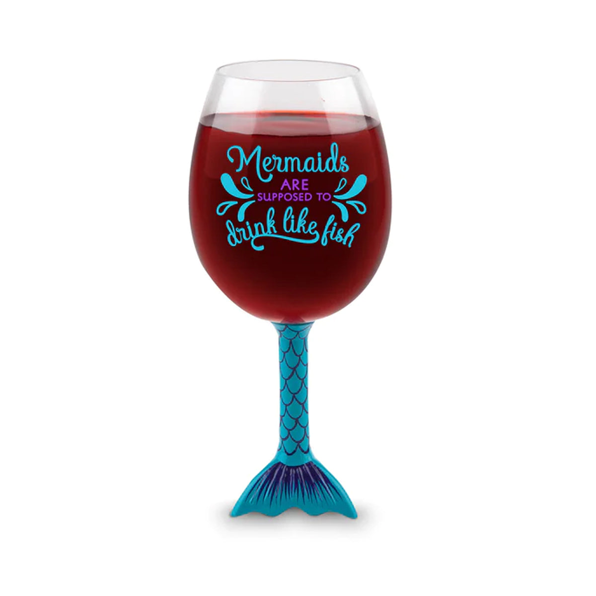 BigMouth 750mL Mermaid's Tail XL Wine Glass – Drink Like A Fish!