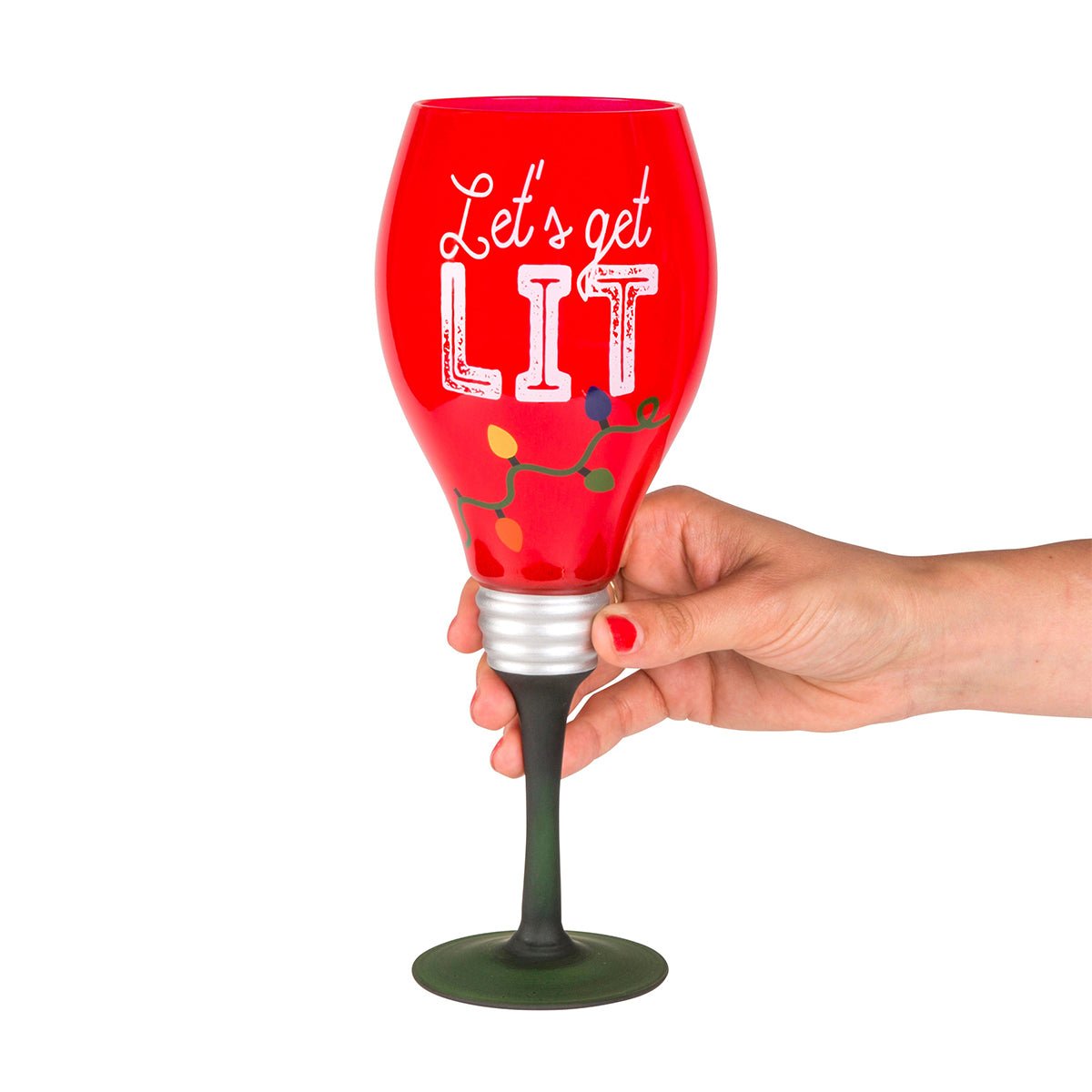 Bigmouth 20oz Holiday Cheer XL Wine Glass – Let’s Get Lit