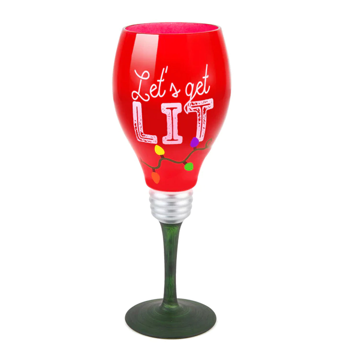 Bigmouth 20oz Holiday Cheer XL Wine Glass – Let’s Get Lit