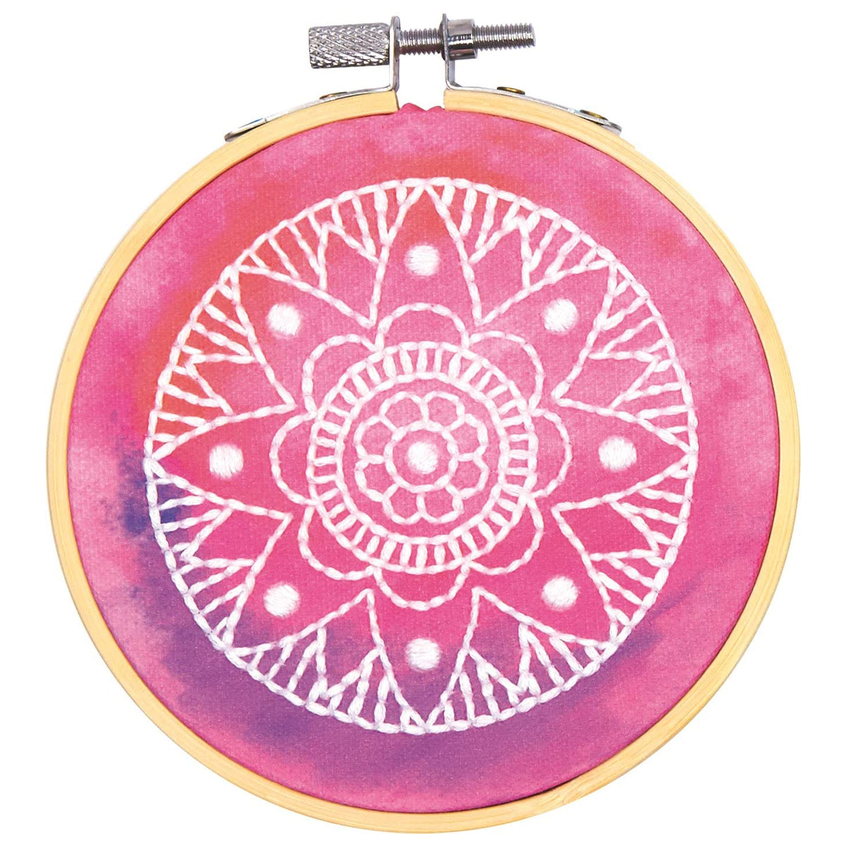 Dimensions Kit Beginner\'s – Mandala 4” Embroidery Stitch Cross