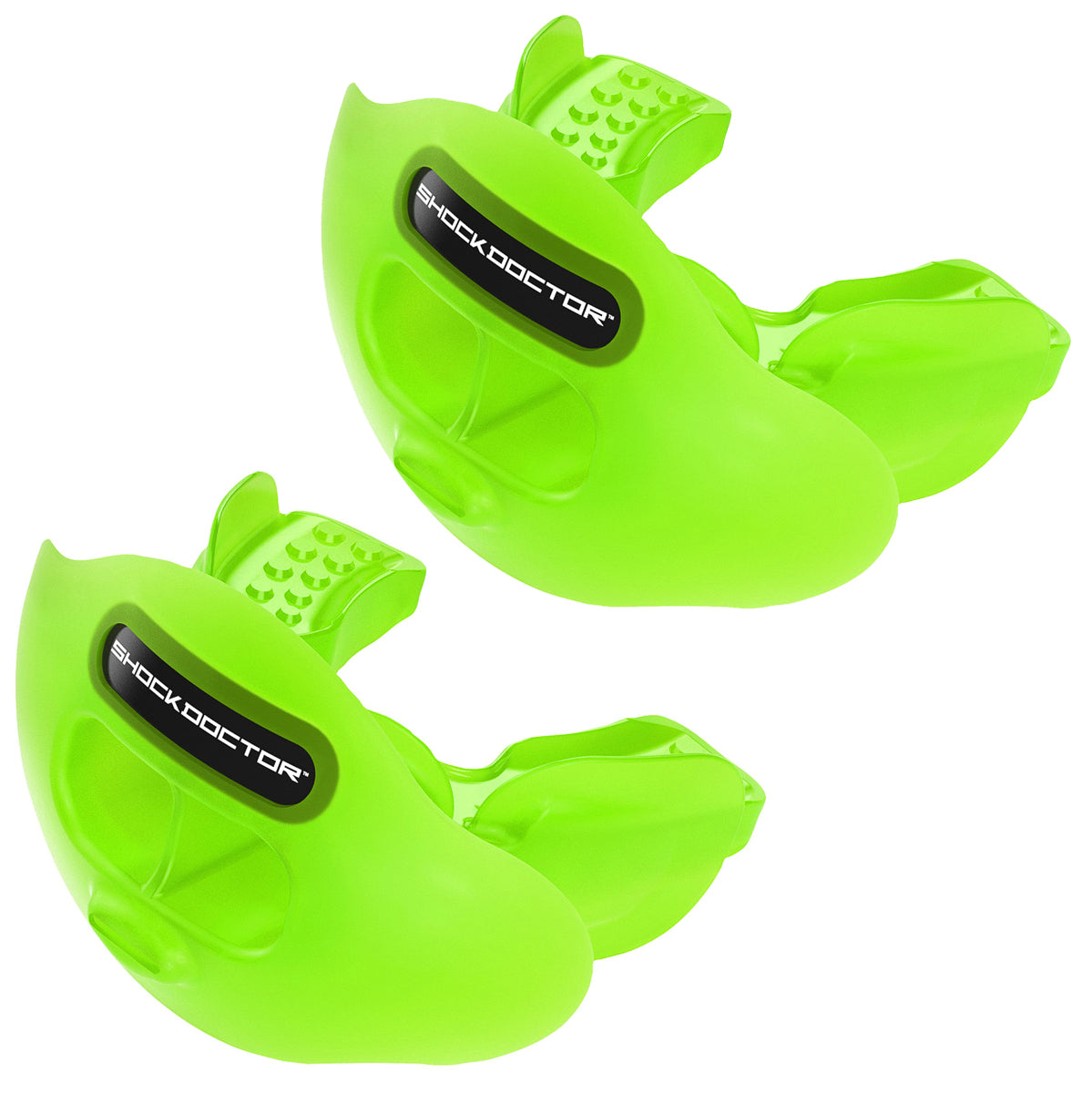 2pk Mouthguards By Shock Doctor - Max Airflow, Protects Lips