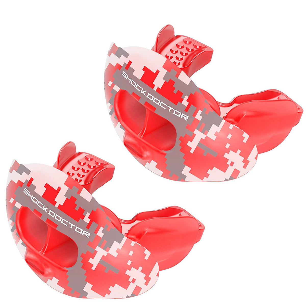 2pk Mouthguards By Shock Doctor - Max Airflow, Protects Lips