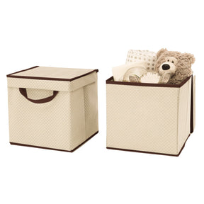 6pk Delta Children 10" Lidded Cubes – Foldable Storage For Kids