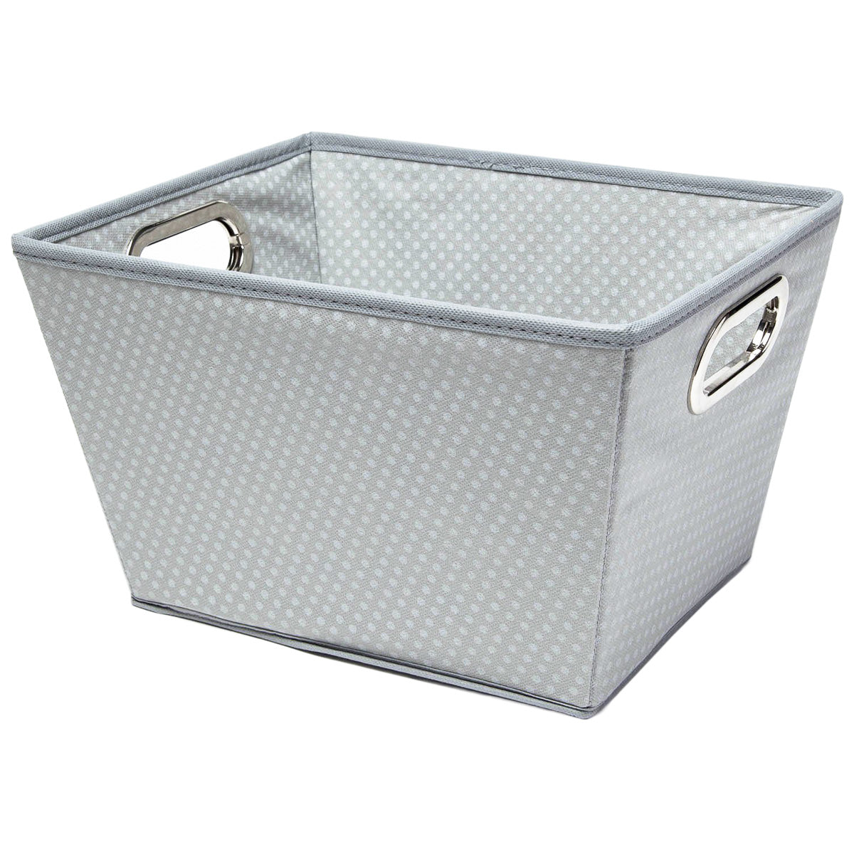 4pk Cloth-Covered 10" Tapered Storage Bins - Double Handles