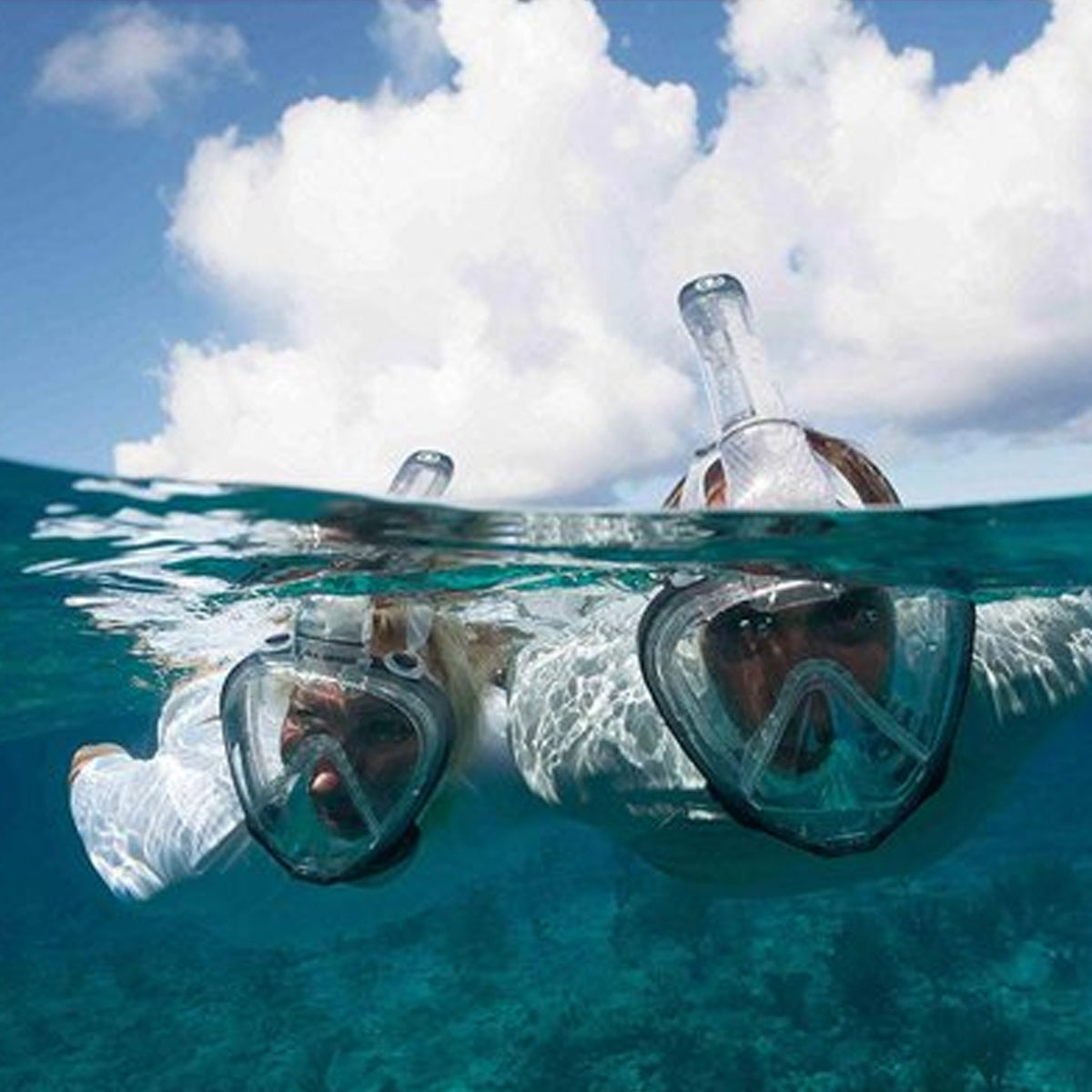 U.S. Divers AirGo Snorkel Mask – 180° View Anti-Fog No Leaks