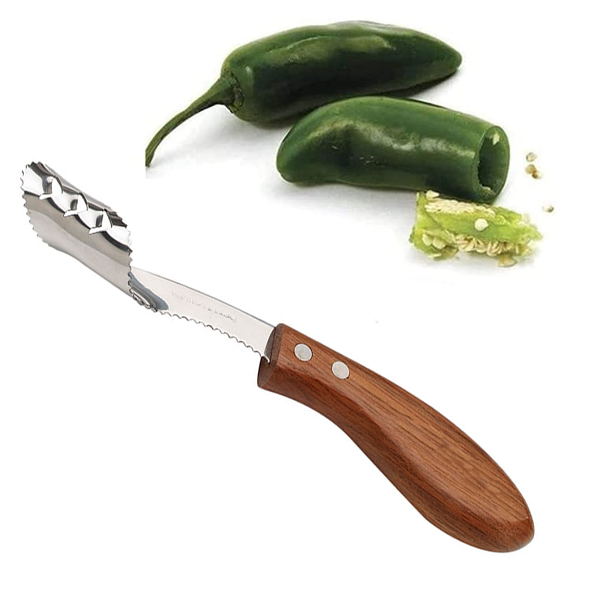 Mission Grill Pepper Corer – Food Prep Bell & Stuffed Jalapeños