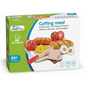 New Classic Toys Wooden Food Cutting Play Set – Meals