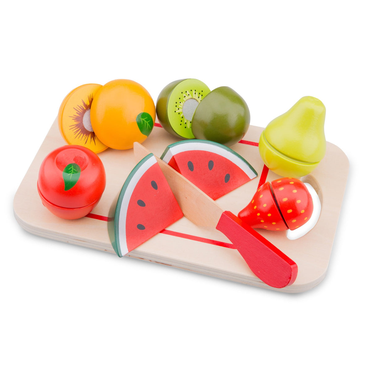 New Classic Toys Wooden Food Cutting Play Set – Fruit