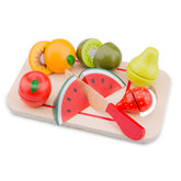 New Classic Toys Wooden Food Cutting Play Set – Fruit