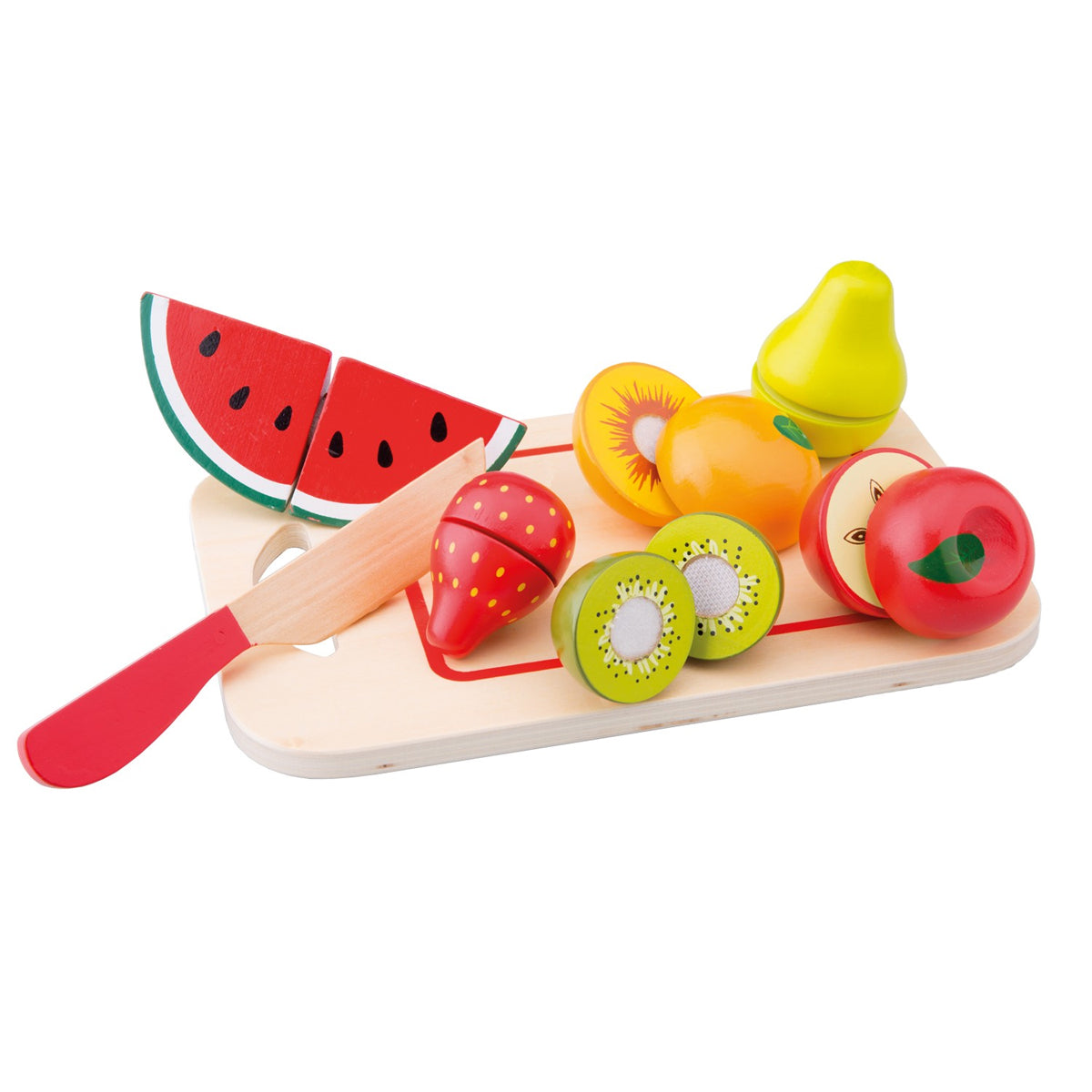 New Classic Toys Wooden Food Cutting Play Set – Fruit