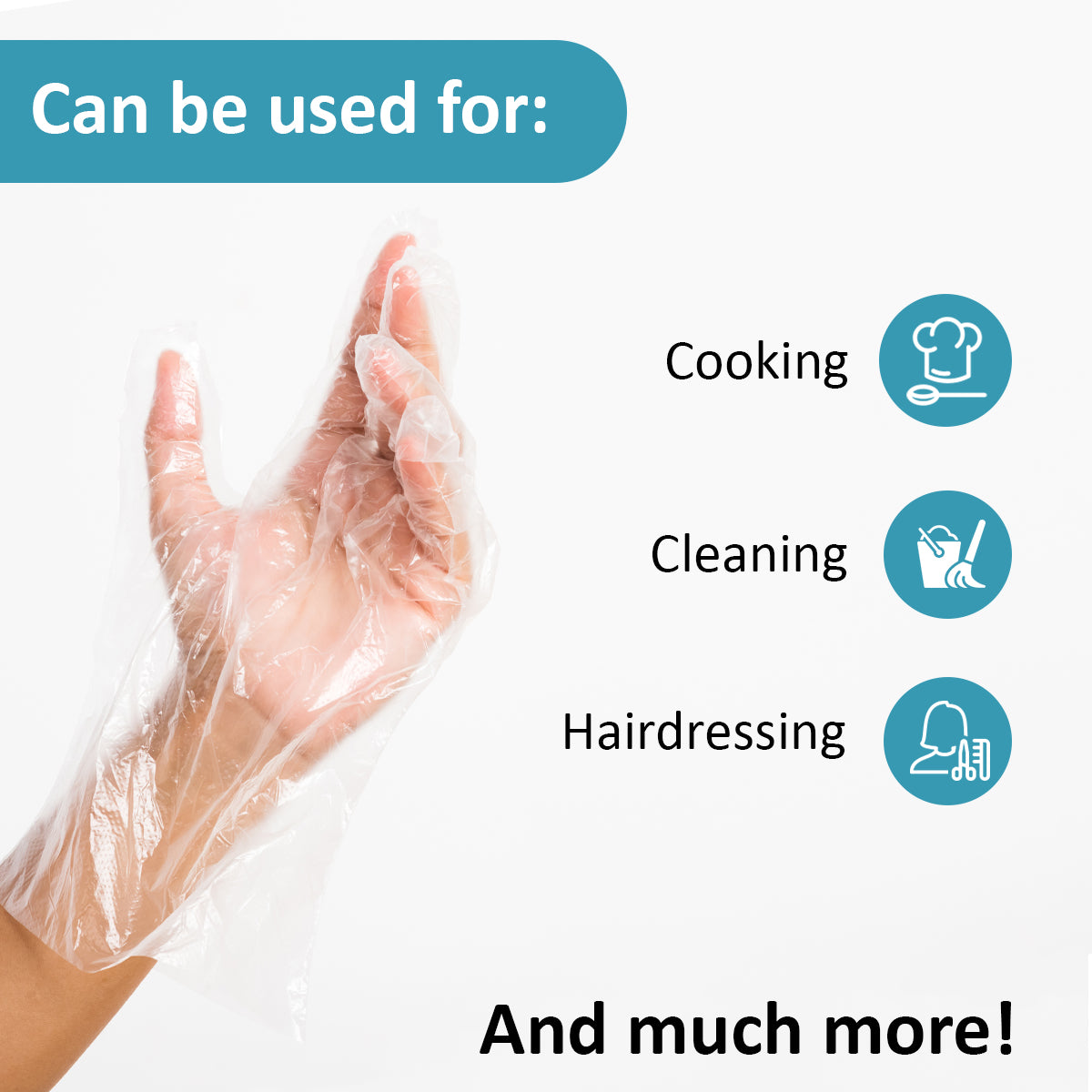 10,000pk Disposable Plastic Gloves – For Food Service & Cleaning