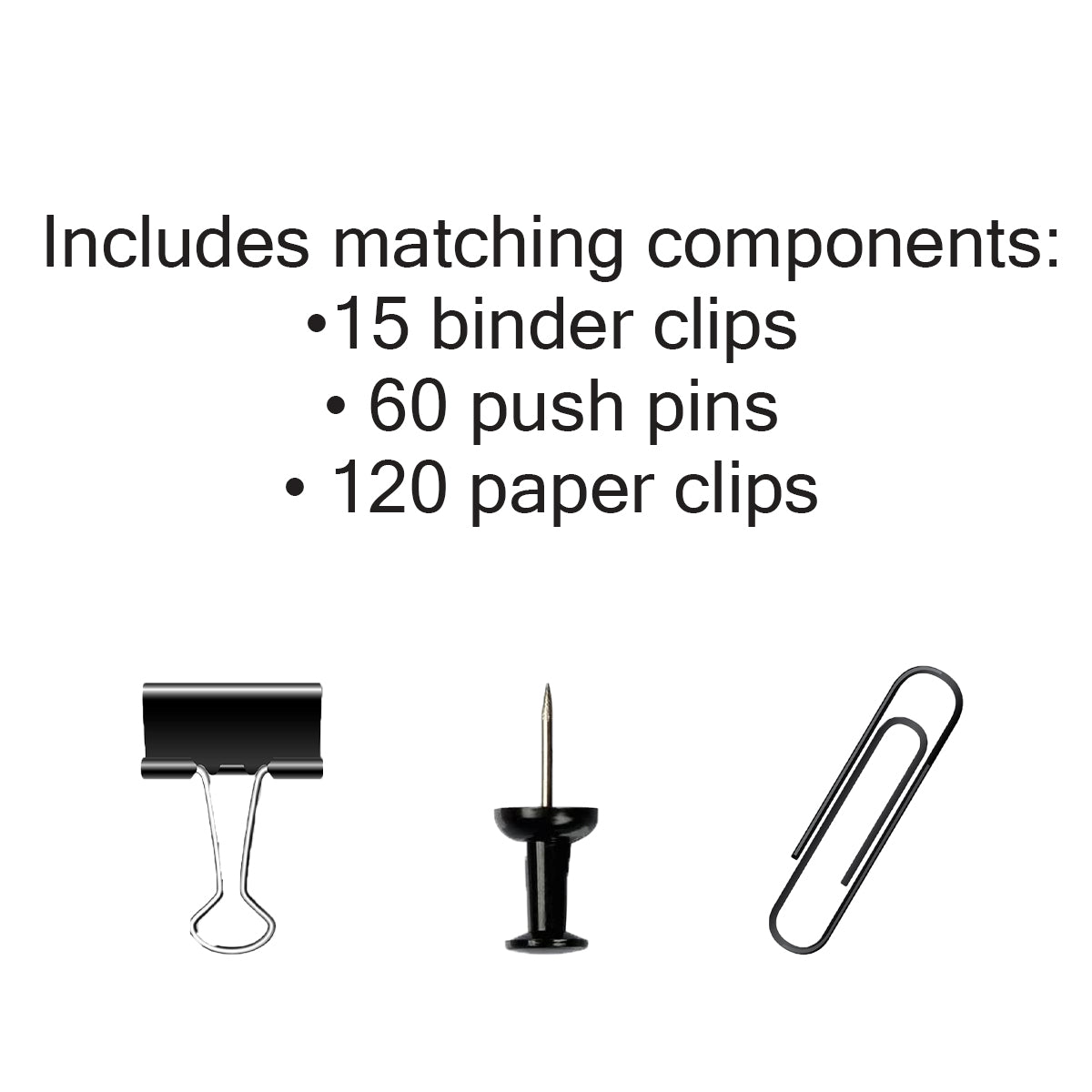 3 Nook Swingout Desk Organizer – With Paperclips, Pushpins