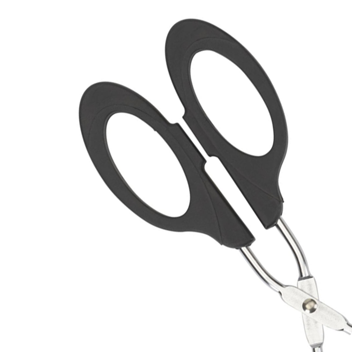2pc Scissor Tongs Straight & Angled With Silicone Handles