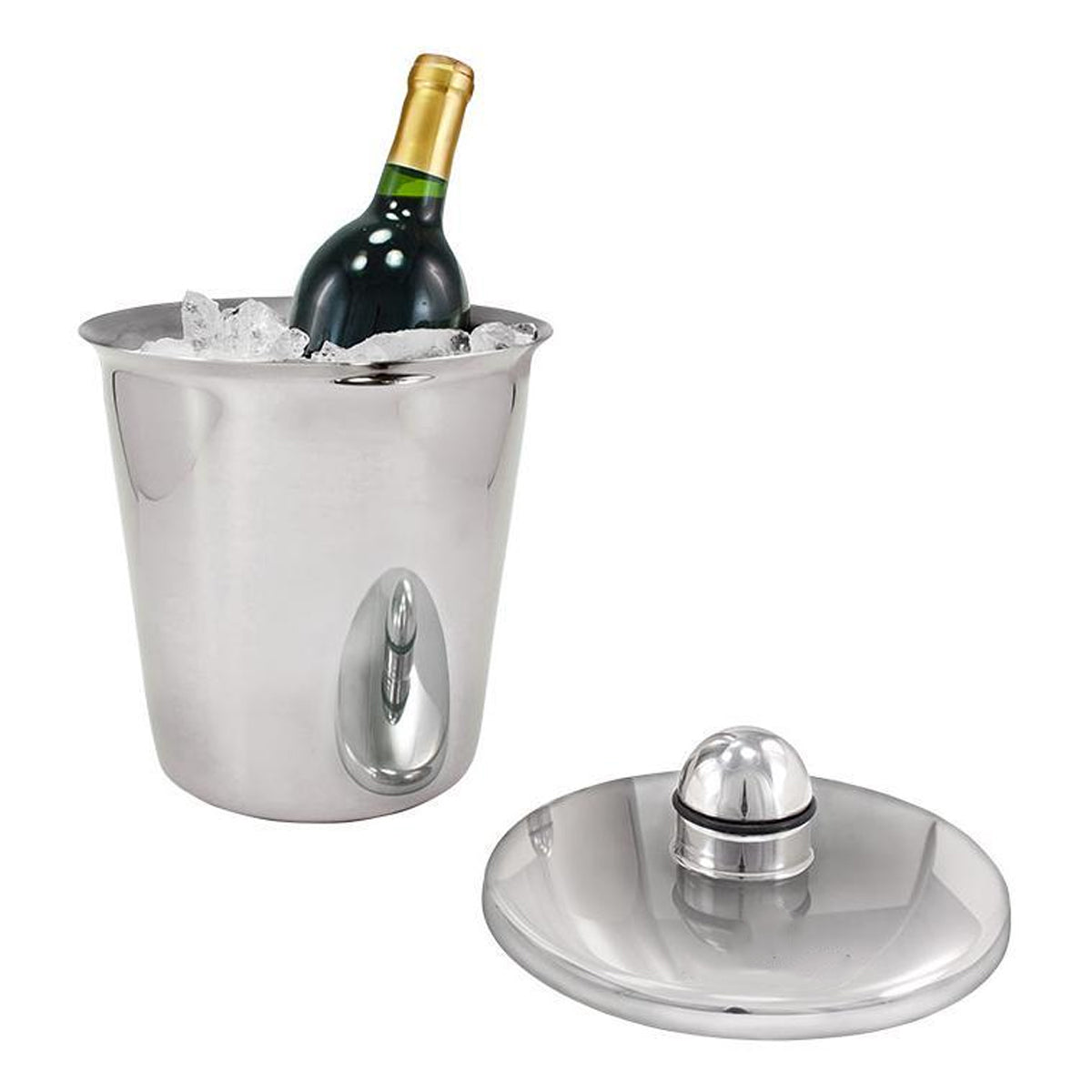 Oneida 2.3QT Insulated Ice Bucket Stainless Steel, Plastic Insert