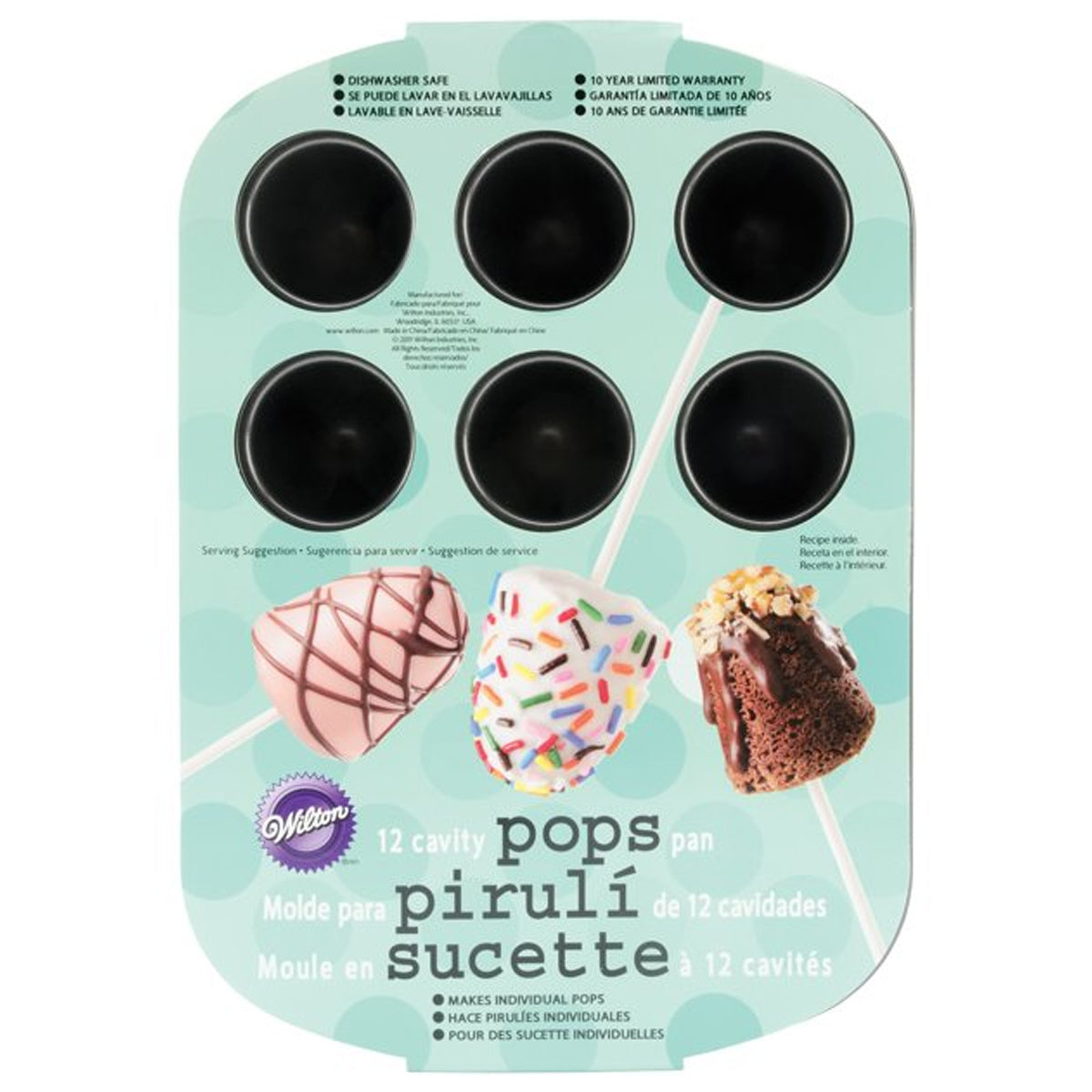 Wilton Cake Pops Pan Nonstick Metal – Bakes 12 Bite-Size Treats