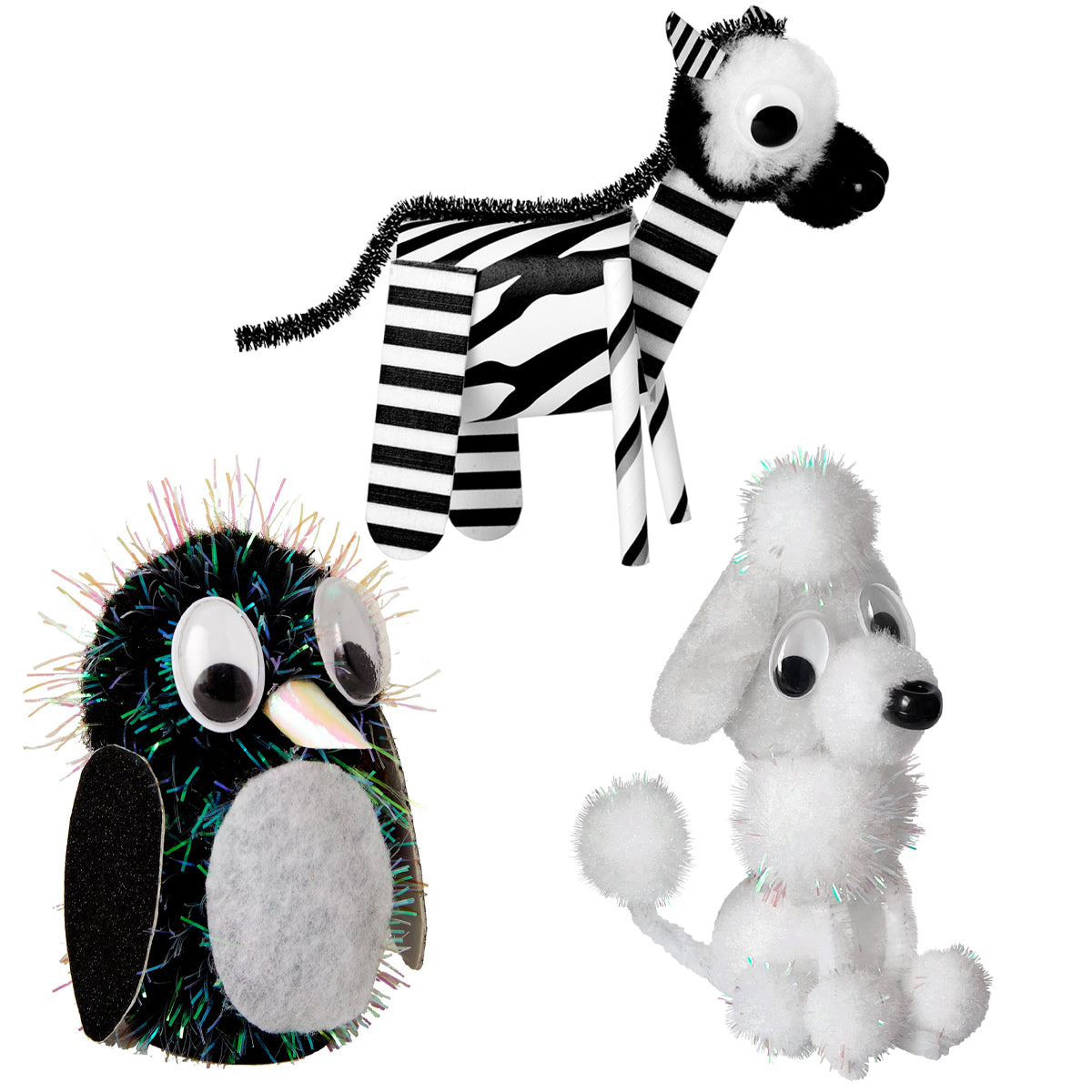 233pc Black + White Craft Kit For Kids – Arts & Crafting Fun!