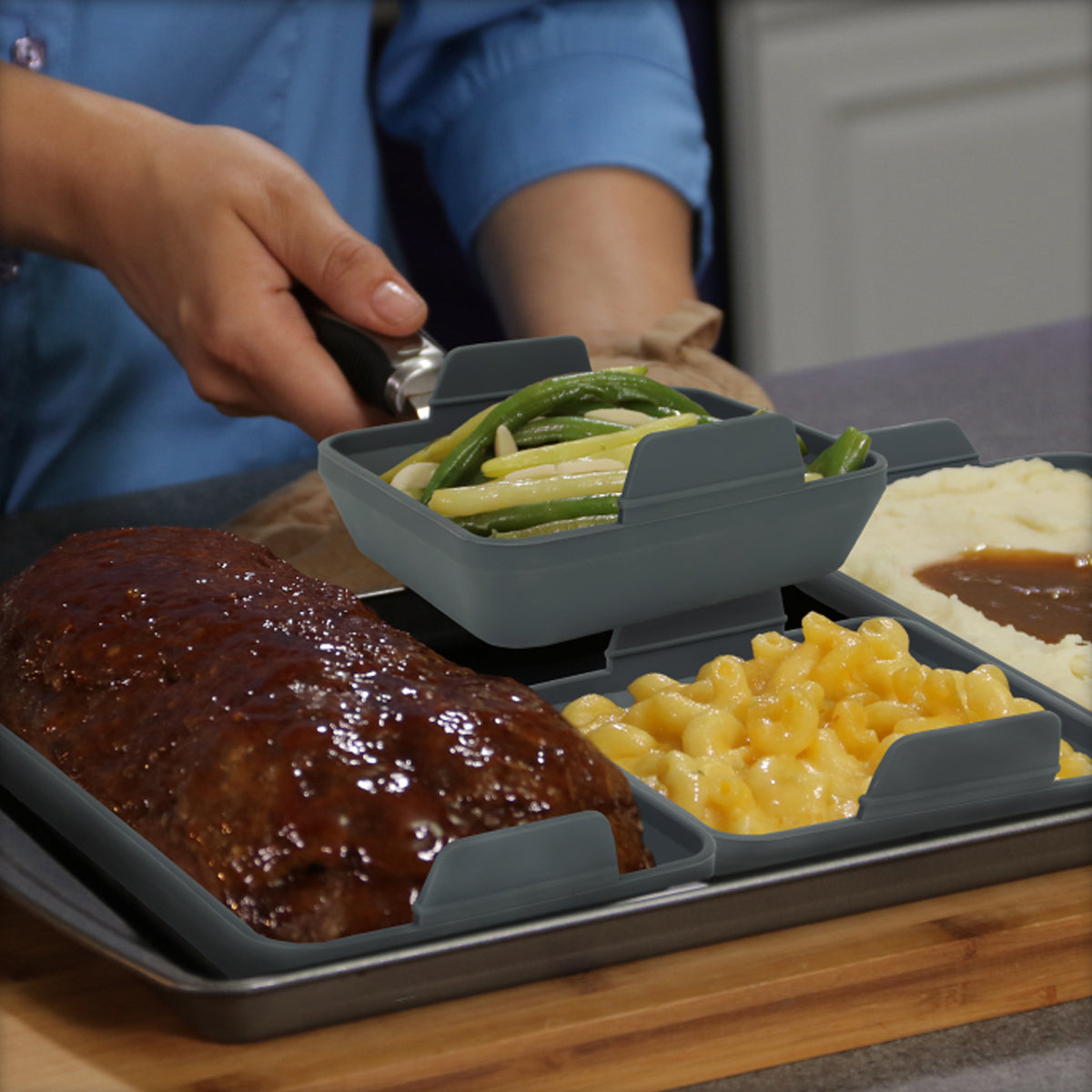 4pc Handy Sheetz Silicone Baking Trays – For Oven & Microwave
