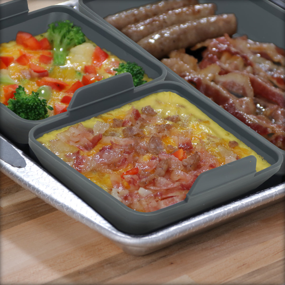 4pc Handy Sheetz Silicone Baking Trays – For Oven & Microwave