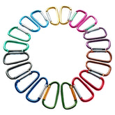 20pk Gold Lion Gear 2.25” Carabiners – Aluminum, Assorted Colors