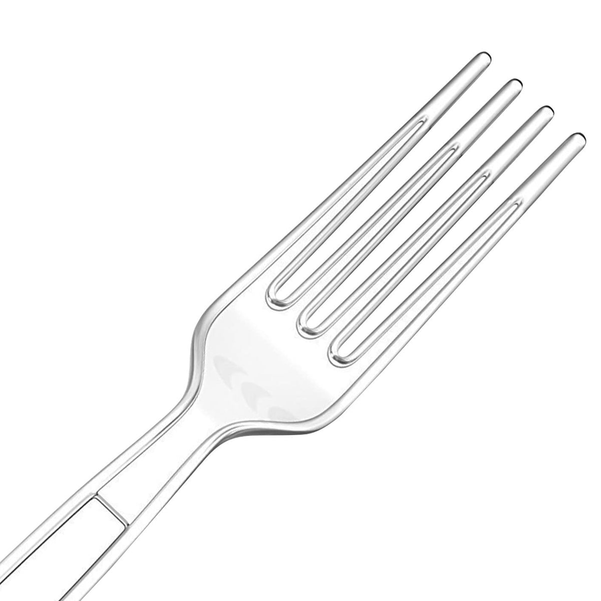 120pk Zeppoli 8” Plastic Fork Set – Clear, Sturdy, Recycle, Reuse