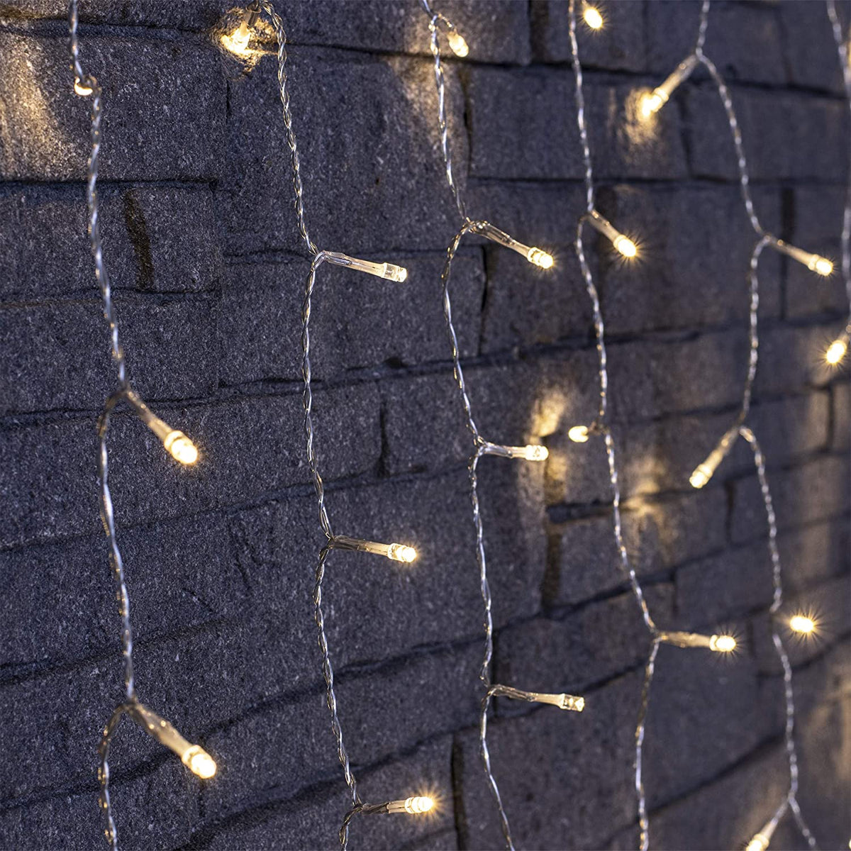 Sterno Home 300 White LED Curtain Lights – 8 Lighting Effects