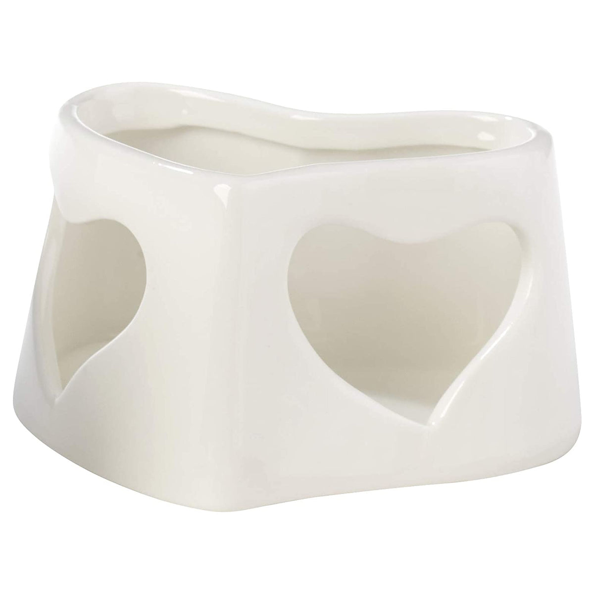 Precious Moments Heart-Shaped Mini Ceramic 5pc Fondue Set With Forks