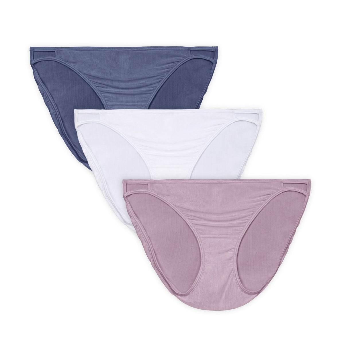 3pk Vanity Fair Radiant Bikini Panty Briefs With Comfort Stretch