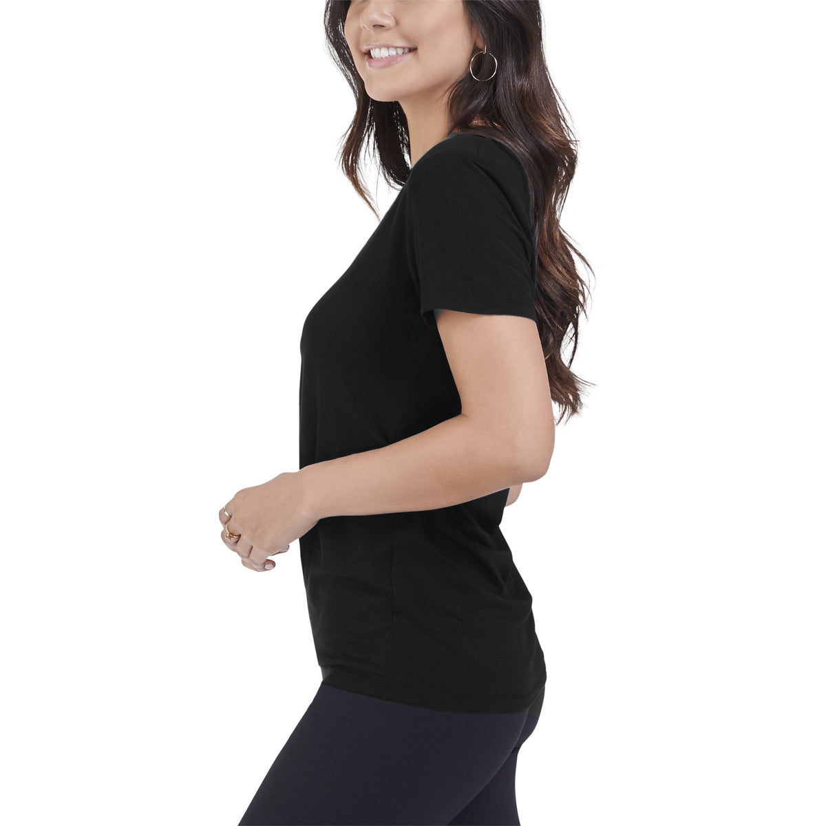 Seek No Further Women’s Short Sleeve T Shirt Ruched Top Plus Size