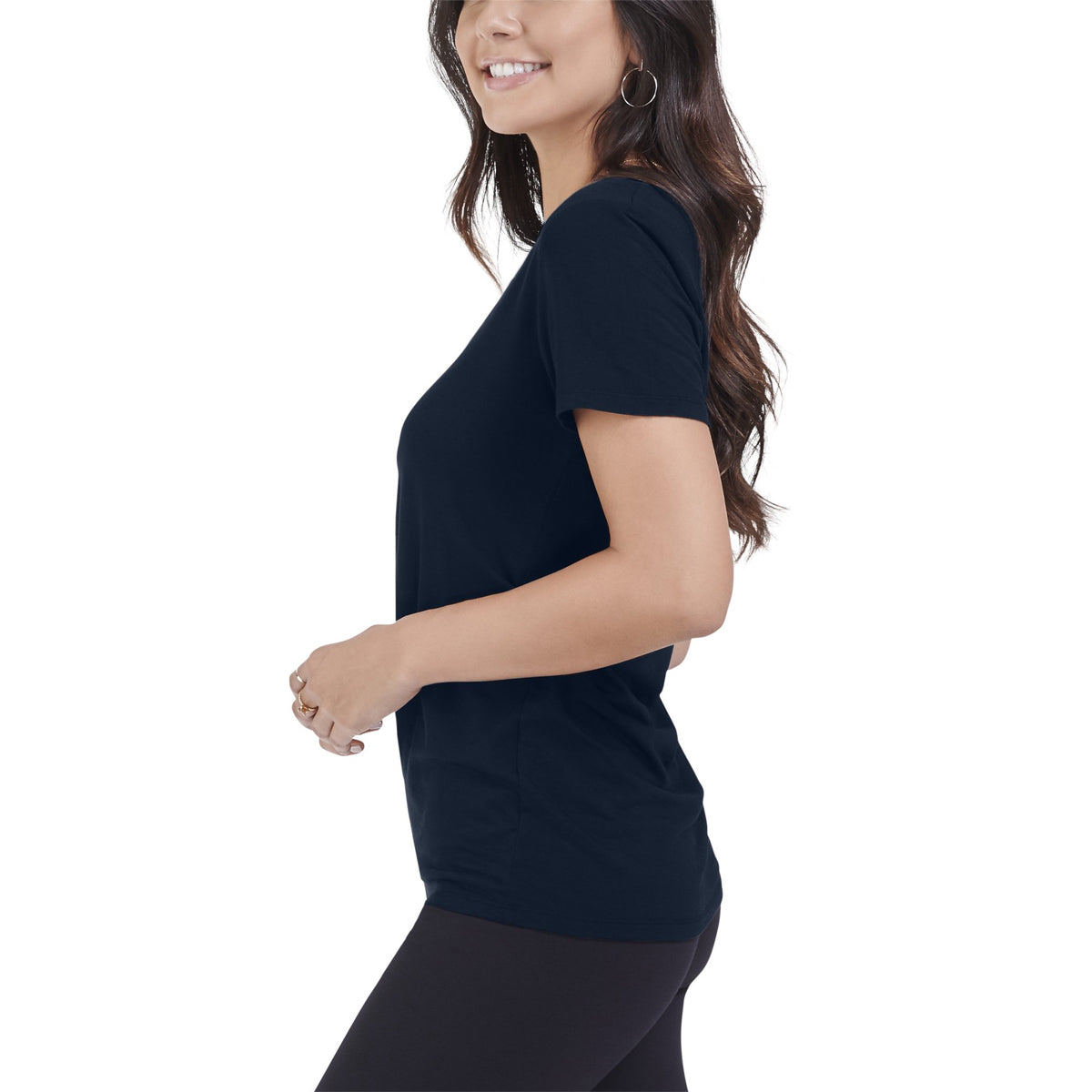 Seek No Further Women’s Short Sleeve T Shirt Ruched Top Plus Size