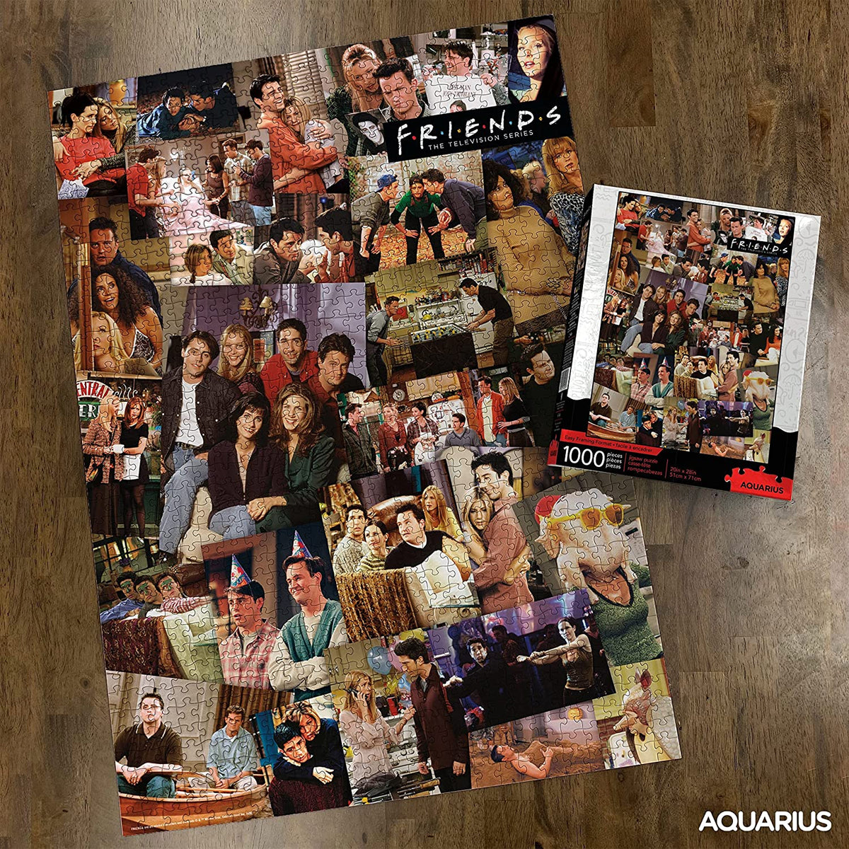 Aquarius 1000pc Friends TV Show 28 x 20" Collage Jigsaw Puzzle